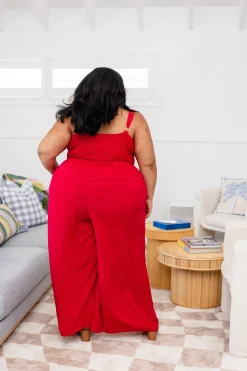 Proud Poppy Clothing Christina Jumpsuit in Red Discount