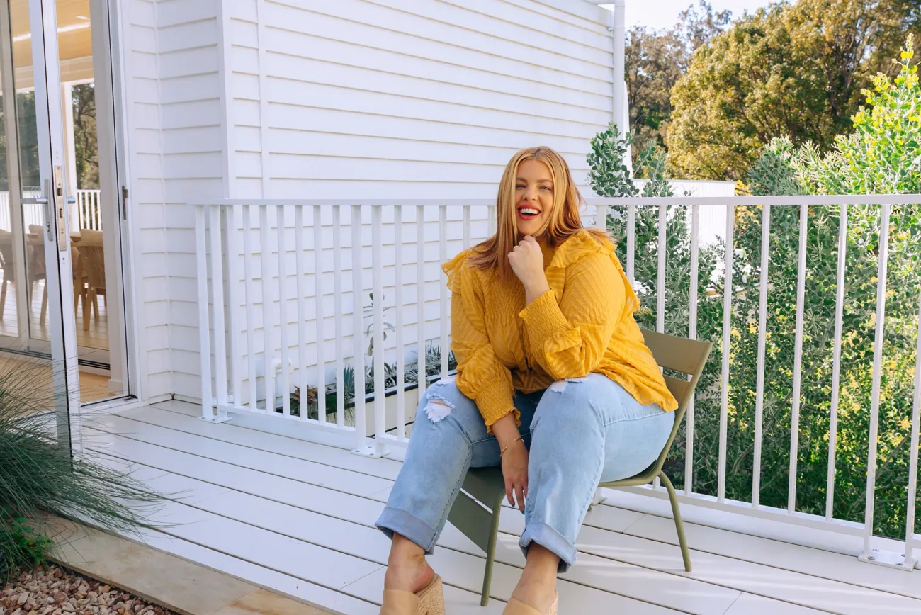 Proud Poppy Clothing Cora Long Sleeve Top in Mustard Clearance