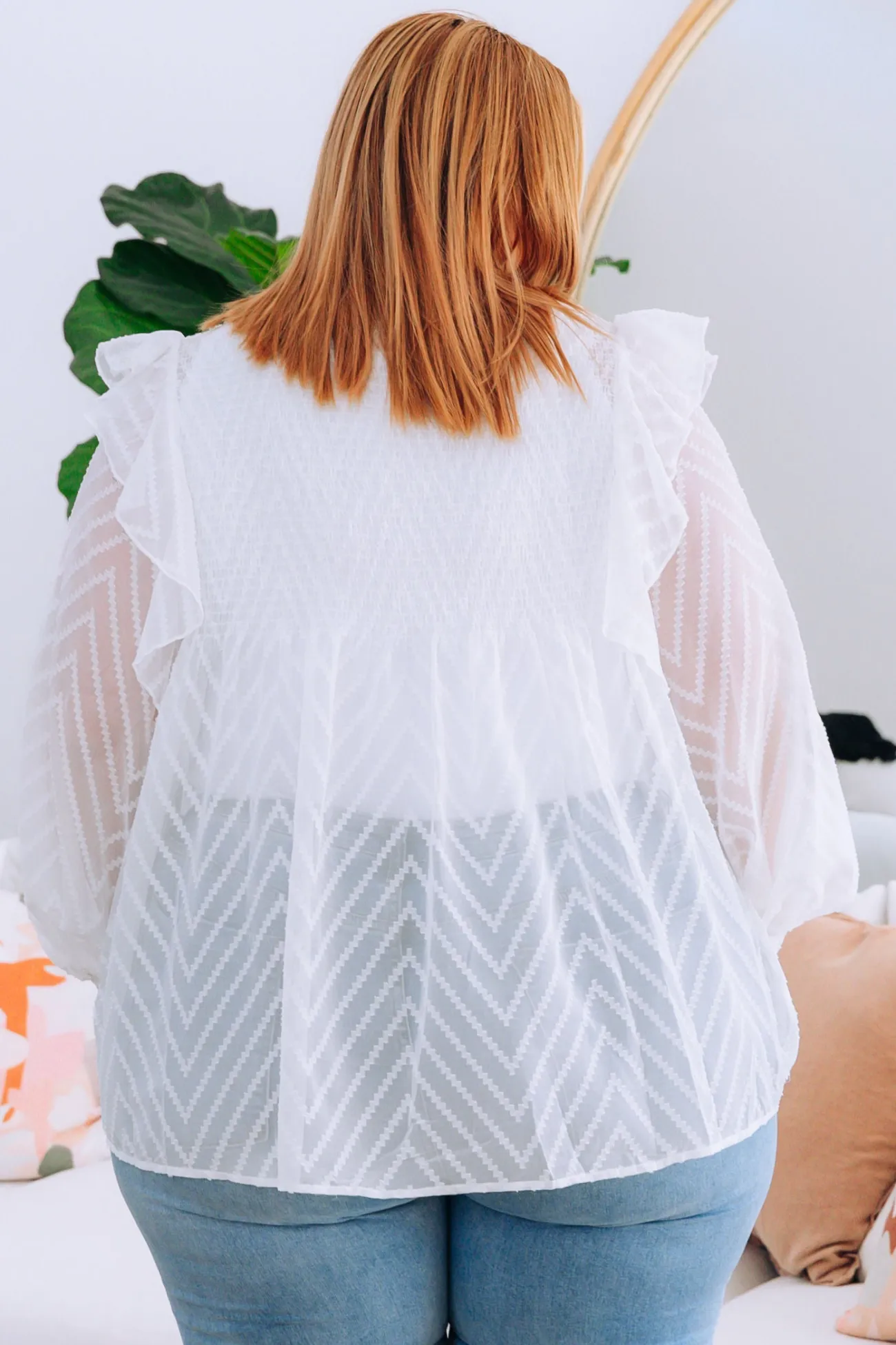 Proud Poppy Clothing Cora Long Sleeve Top in White Clearance