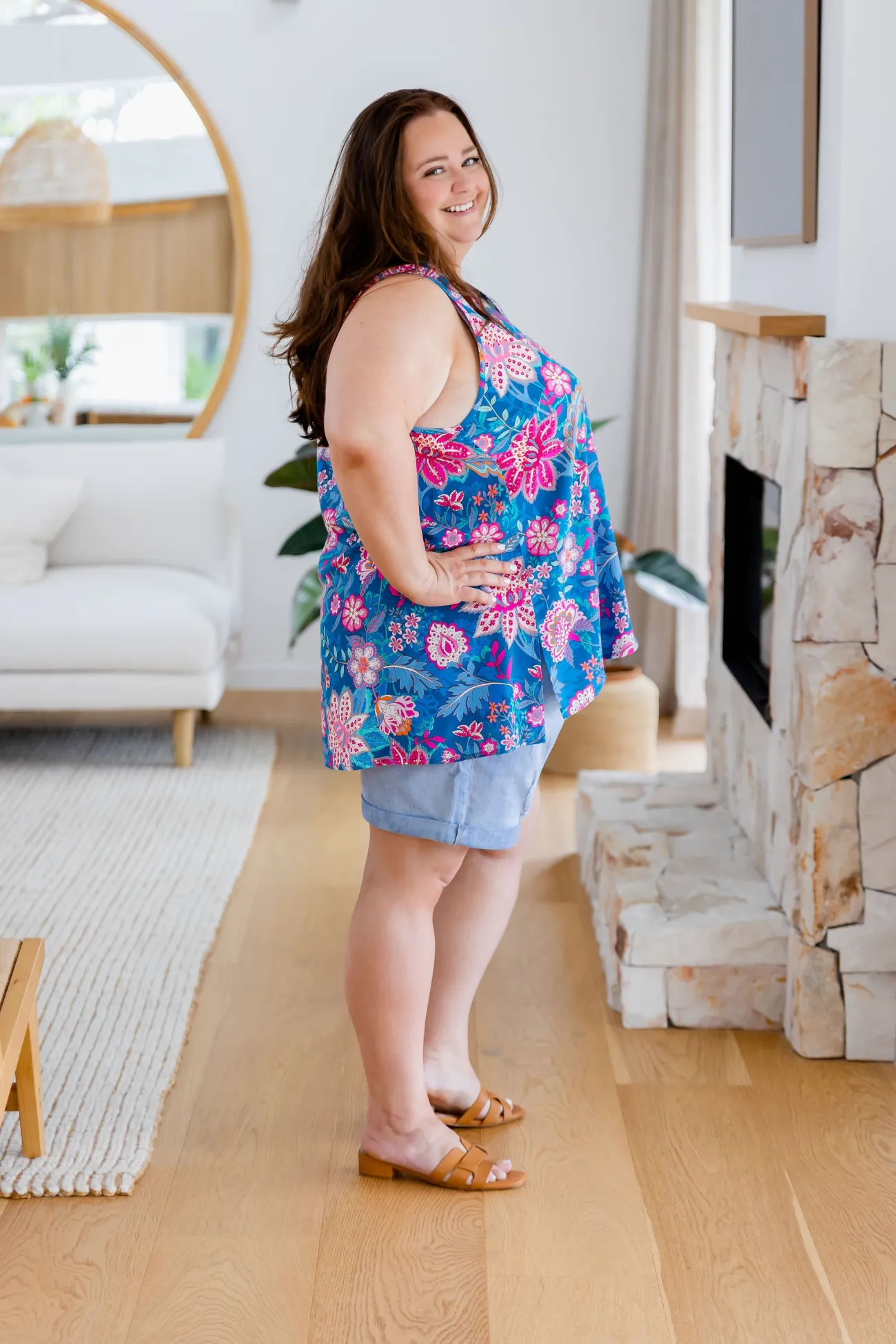 Proud Poppy Clothing Dannie Top in Paisley Floral PaisleyFloral Hot