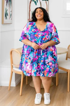 Proud Poppy Clothing Disco Dress in Midnight Safari by Kasey Rainbow Best