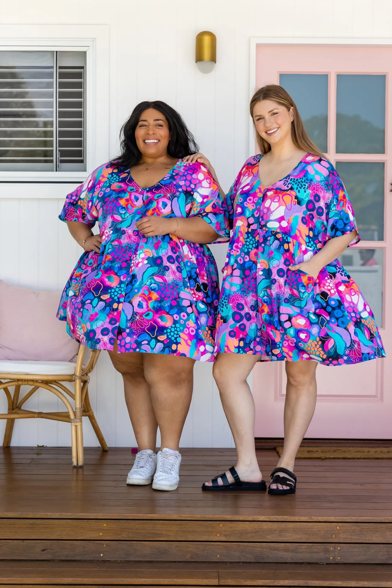 Proud Poppy Clothing Disco Dress in Midnight Safari by Kasey Rainbow Best