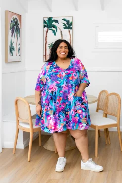 Proud Poppy Clothing Disco Dress in Midnight Safari by Kasey Rainbow Best