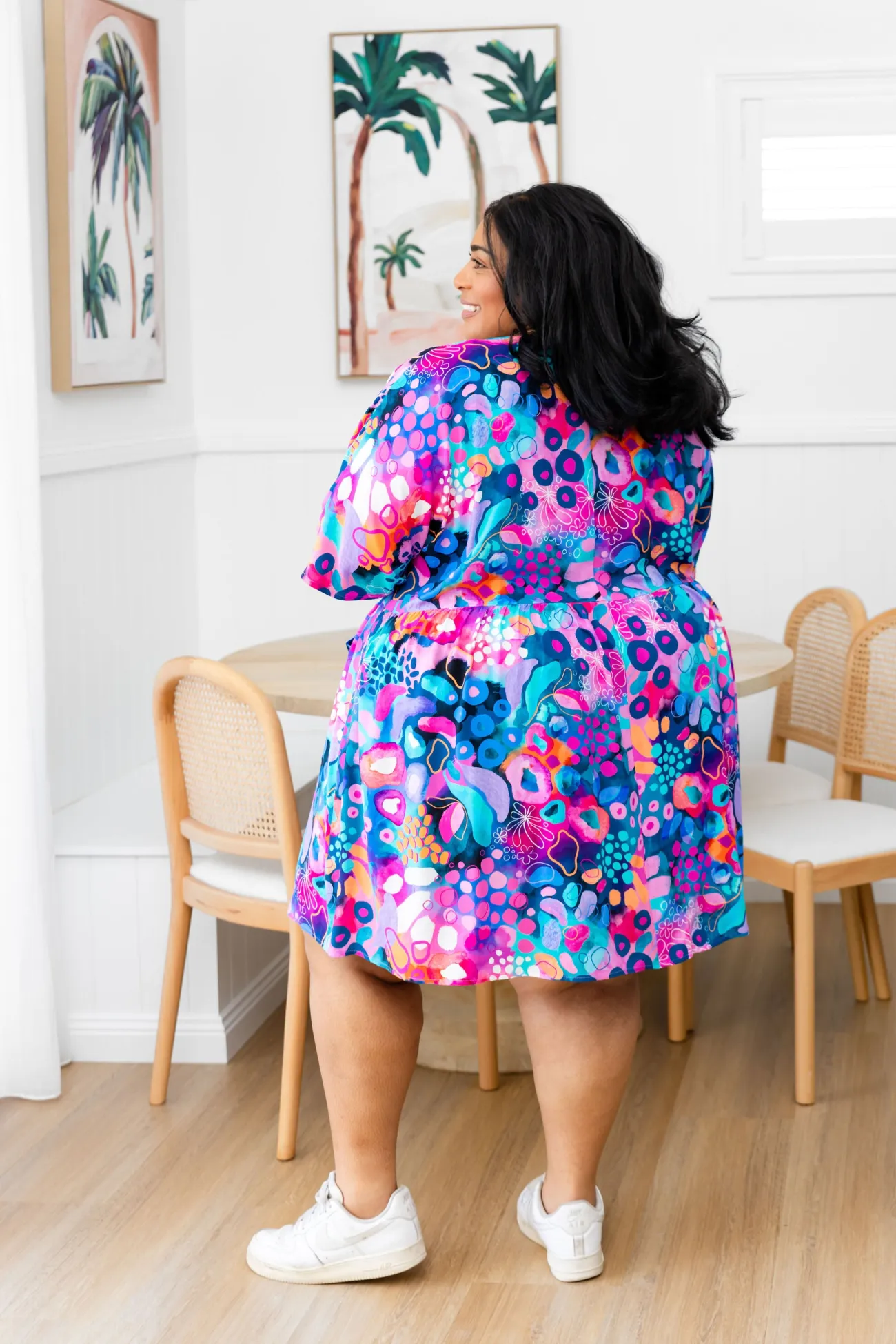 Proud Poppy Clothing Disco Dress in Midnight Safari by Kasey Rainbow Best