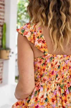 Proud Poppy Clothing Ellie Top in Sunshine Floral SunshineFloral Sale
