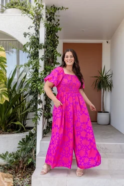 Proud Poppy Clothing Emily Jumpsuit in Summer Floral by Kasey Rainbow Outlet