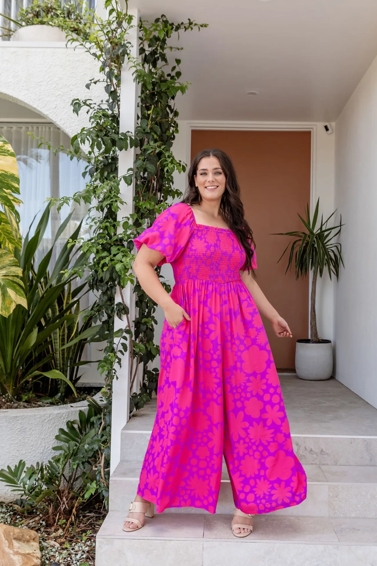 Proud Poppy Clothing Emily Jumpsuit in Summer Floral by Kasey Rainbow Outlet