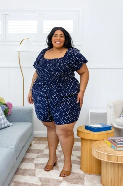 Proud Poppy Clothing Emily Playsuit in Navy Sale