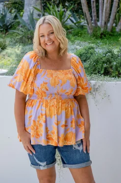 Proud Poppy Clothing Emily Top in Honey Bloom HoneyBloom New