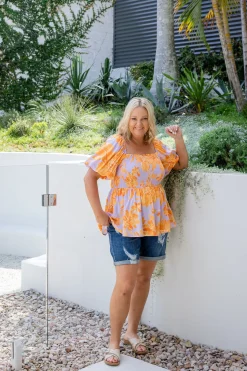 Proud Poppy Clothing Emily Top in Honey Bloom HoneyBloom New