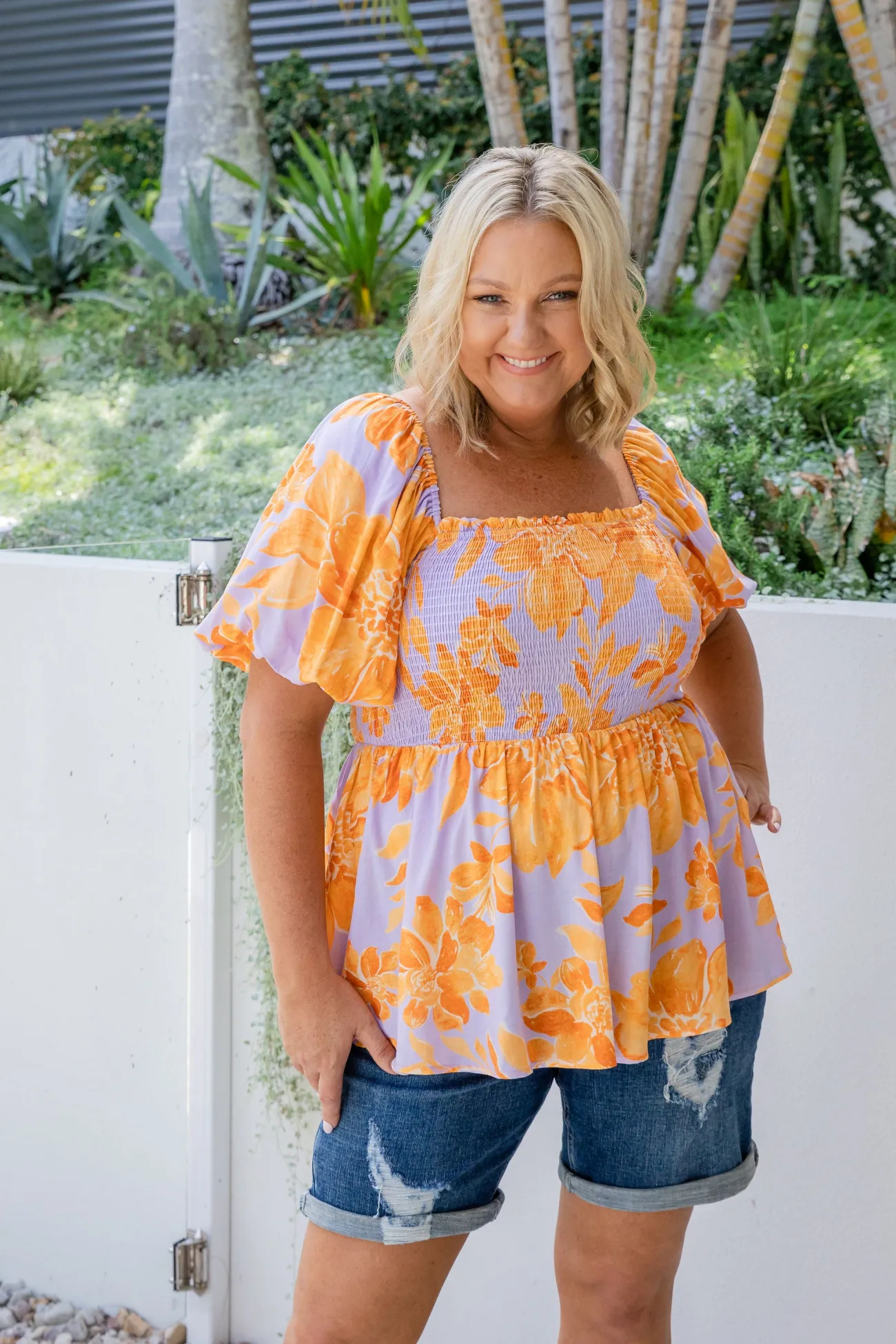Proud Poppy Clothing Emily Top in Honey Bloom HoneyBloom New