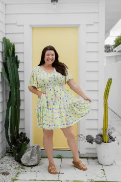 Proud Poppy Clothing Esmae Dress in Diced Clearance