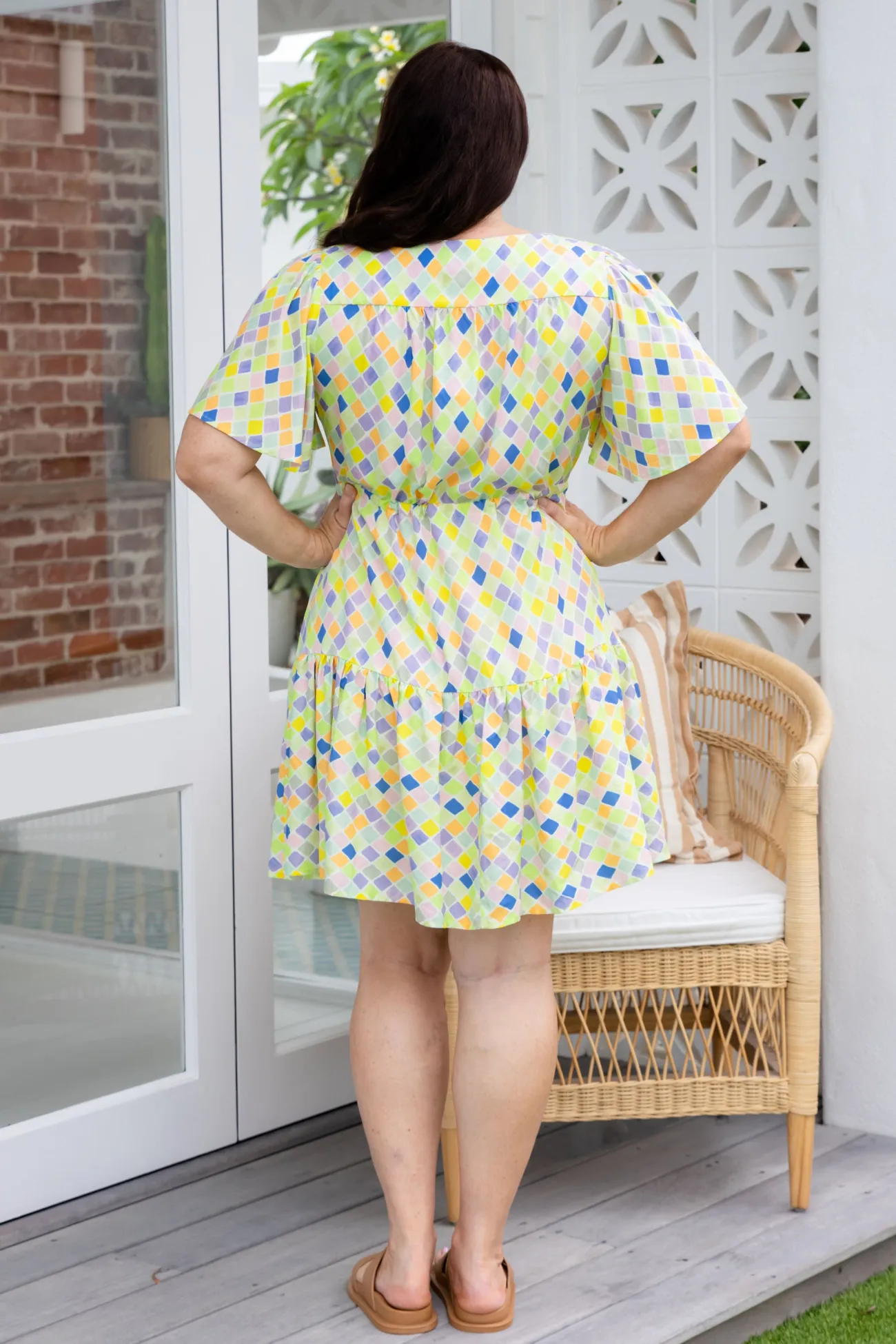 Proud Poppy Clothing Esmae Dress in Diced Clearance
