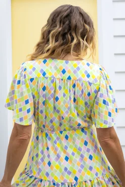 Proud Poppy Clothing Esmae Dress in Diced Clearance
