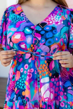 Proud Poppy Clothing Esmae Dress in Midnight Safari by Kasey Rainbow Hot