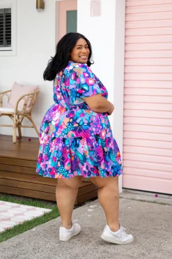 Proud Poppy Clothing Esmae Dress in Midnight Safari by Kasey Rainbow Hot