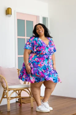 Proud Poppy Clothing Esmae Dress in Midnight Safari by Kasey Rainbow Hot