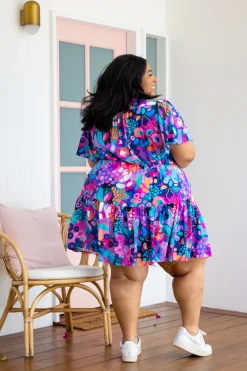 Proud Poppy Clothing Esmae Dress in Midnight Safari by Kasey Rainbow Hot