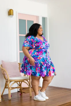 Proud Poppy Clothing Esmae Dress in Midnight Safari by Kasey Rainbow Hot
