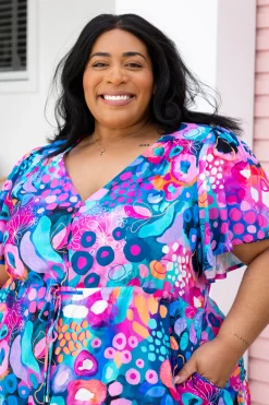 Proud Poppy Clothing Esmae Dress in Midnight Safari by Kasey Rainbow Hot