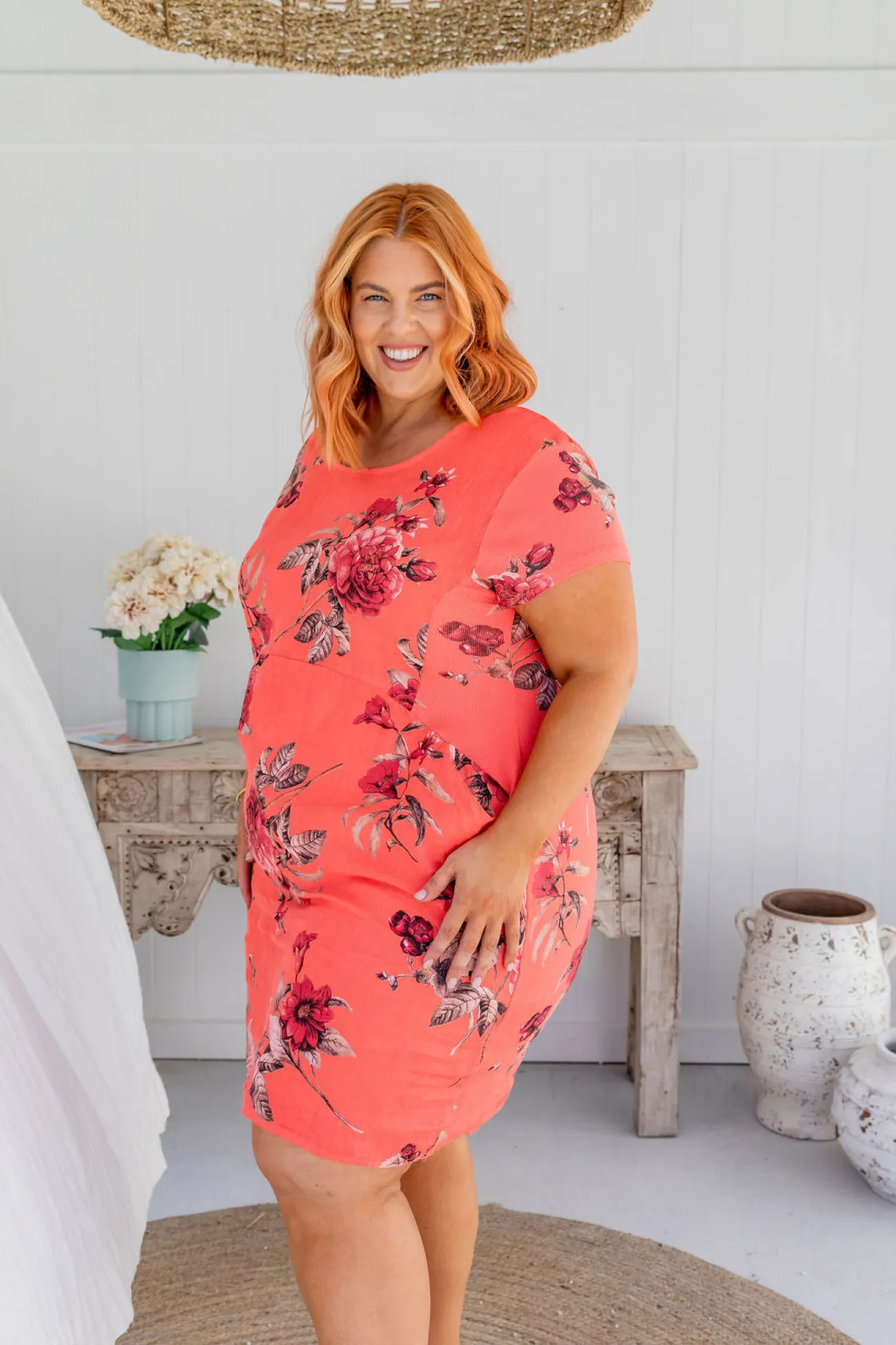 Proud Poppy Clothing Eve Dress in Hibiscus Fashion