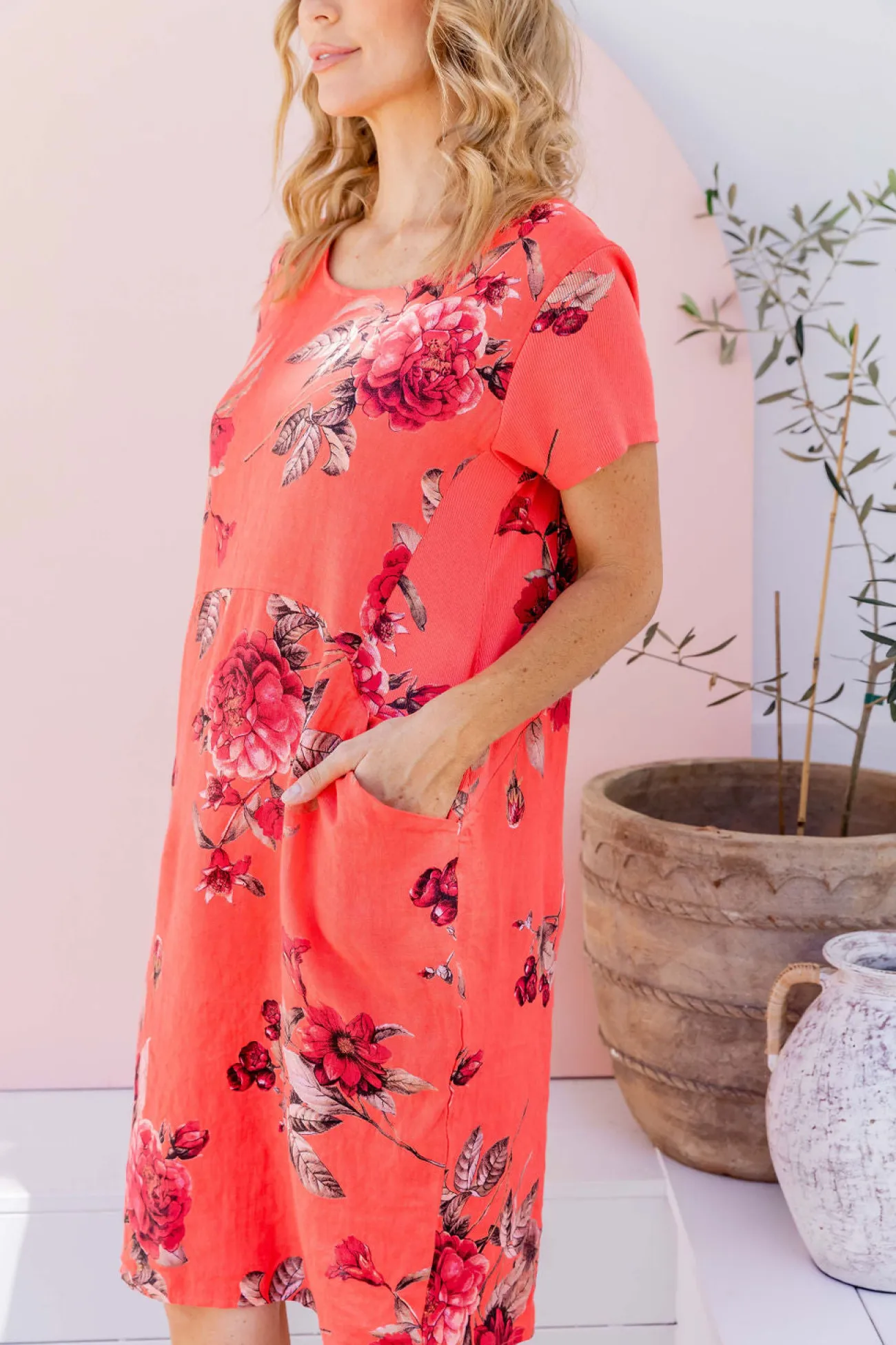 Proud Poppy Clothing Eve Dress in Hibiscus Fashion
