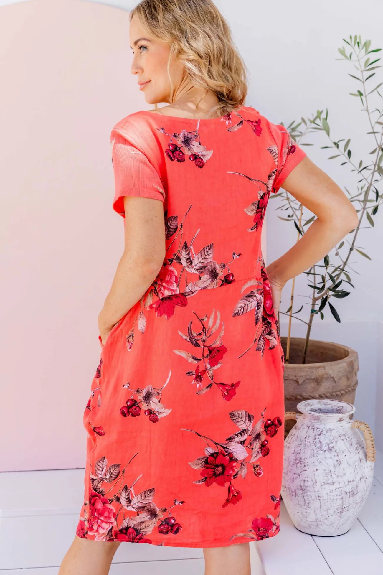 Proud Poppy Clothing Eve Dress in Hibiscus Fashion