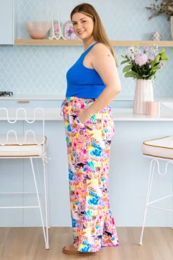 Proud Poppy Clothing Gina Pants in Aussie Lilac by Kasey Rainbow Sale