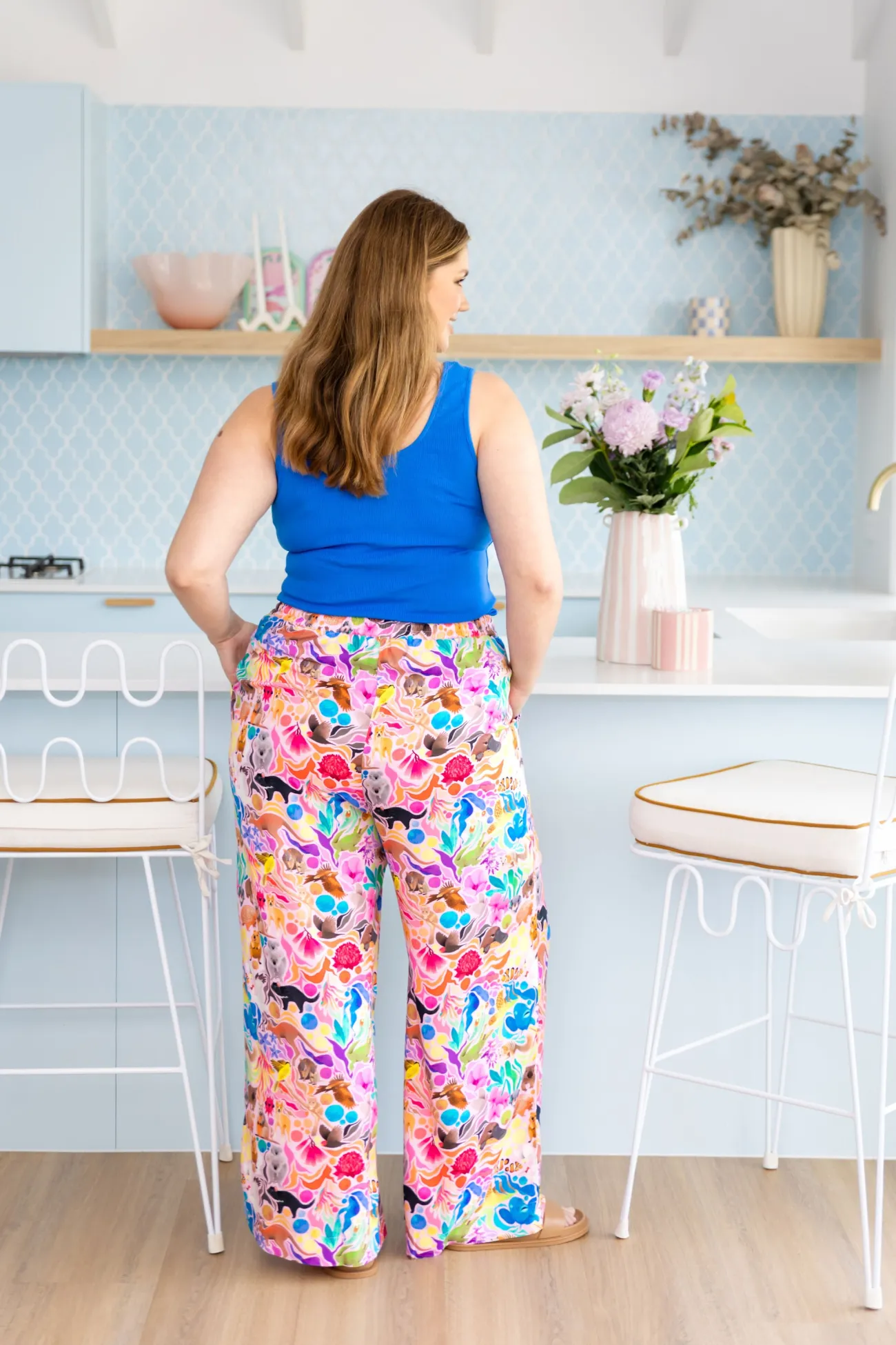 Proud Poppy Clothing Gina Pants in Aussie Lilac by Kasey Rainbow Sale