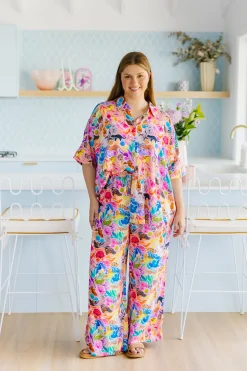 Proud Poppy Clothing Gina Pants in Aussie Lilac by Kasey Rainbow Sale