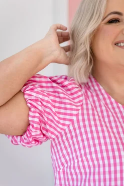 Proud Poppy Clothing Greta Party Dress in Gingham Mix GinghamMix Best