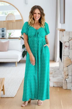 Proud Poppy Clothing Hazel Jumpsuit in Green Discount