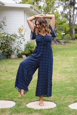 Proud Poppy Clothing Hazel Jumpsuit in Navy Clearance