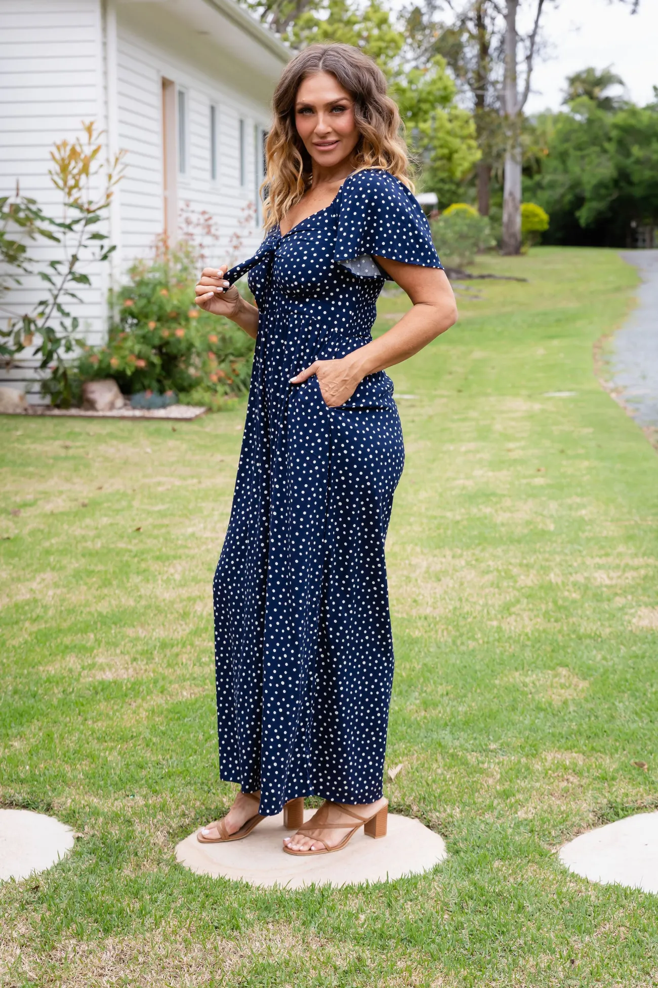 Proud Poppy Clothing Hazel Jumpsuit in Navy Clearance