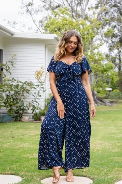 Proud Poppy Clothing Hazel Jumpsuit in Navy Clearance