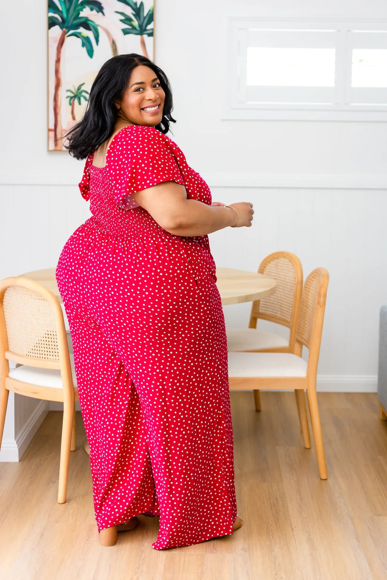 Proud Poppy Clothing Hazel Jumpsuit in Red Clearance