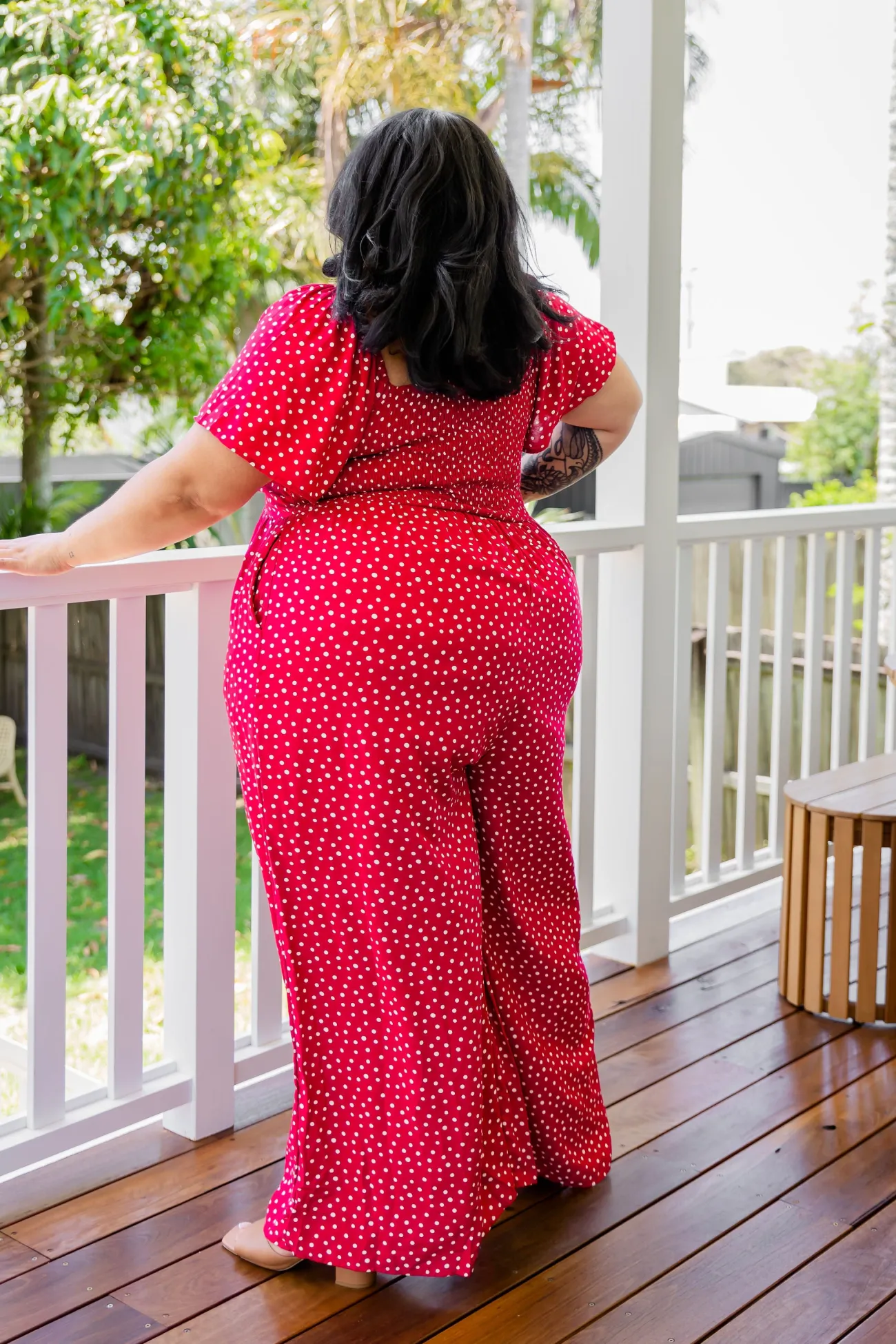 Proud Poppy Clothing Hazel Jumpsuit in Red Clearance