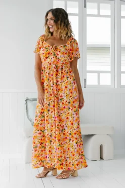 Proud Poppy Clothing Hazel Jumpsuit in Sunshine Floral SunshineFloral Sale