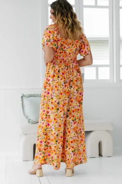 Proud Poppy Clothing Hazel Jumpsuit in Sunshine Floral SunshineFloral Sale