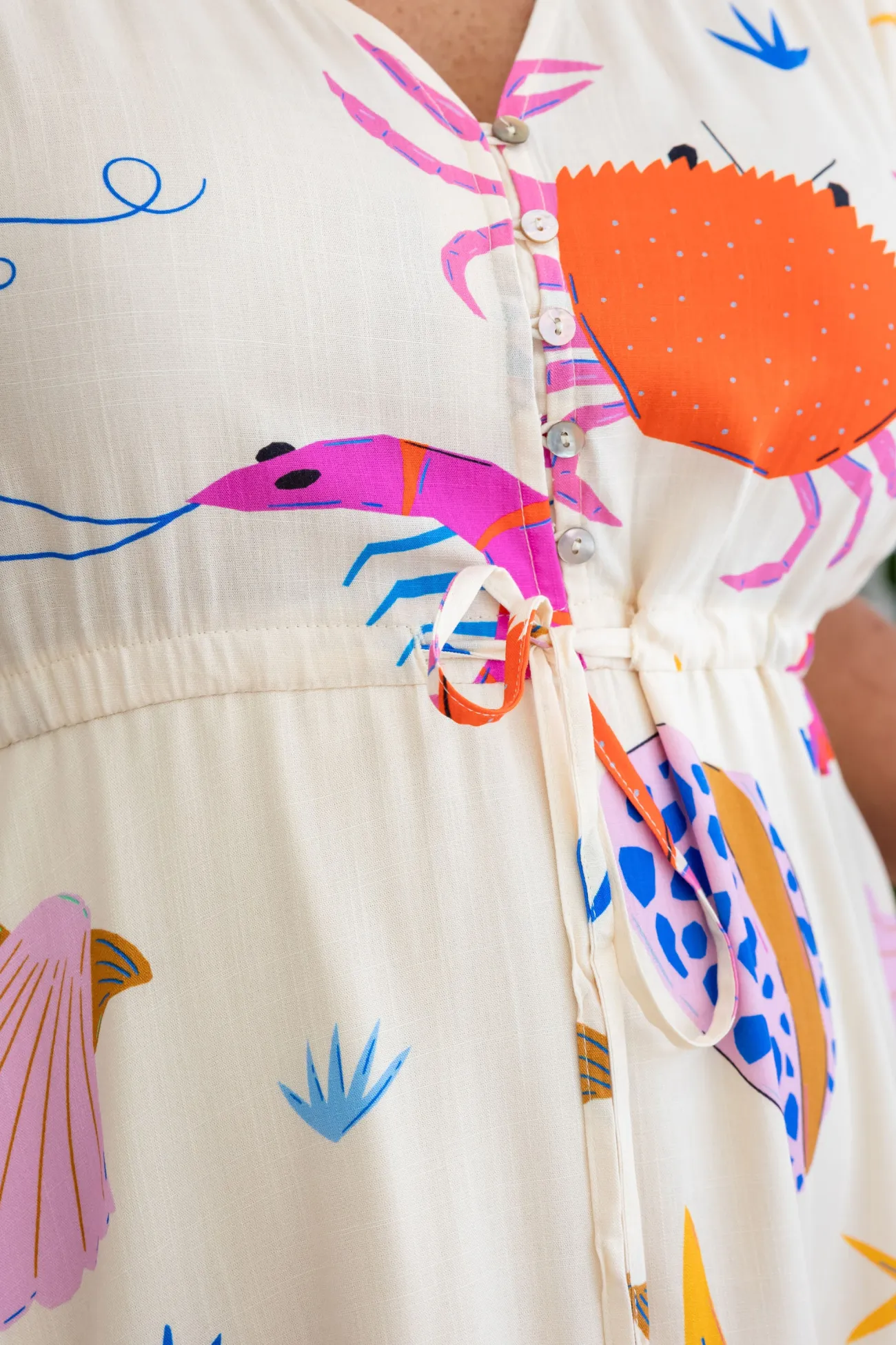 Proud Poppy Clothing Isla Bamboo Blend Dress in Crabby Patty CrabbyPatty Discount