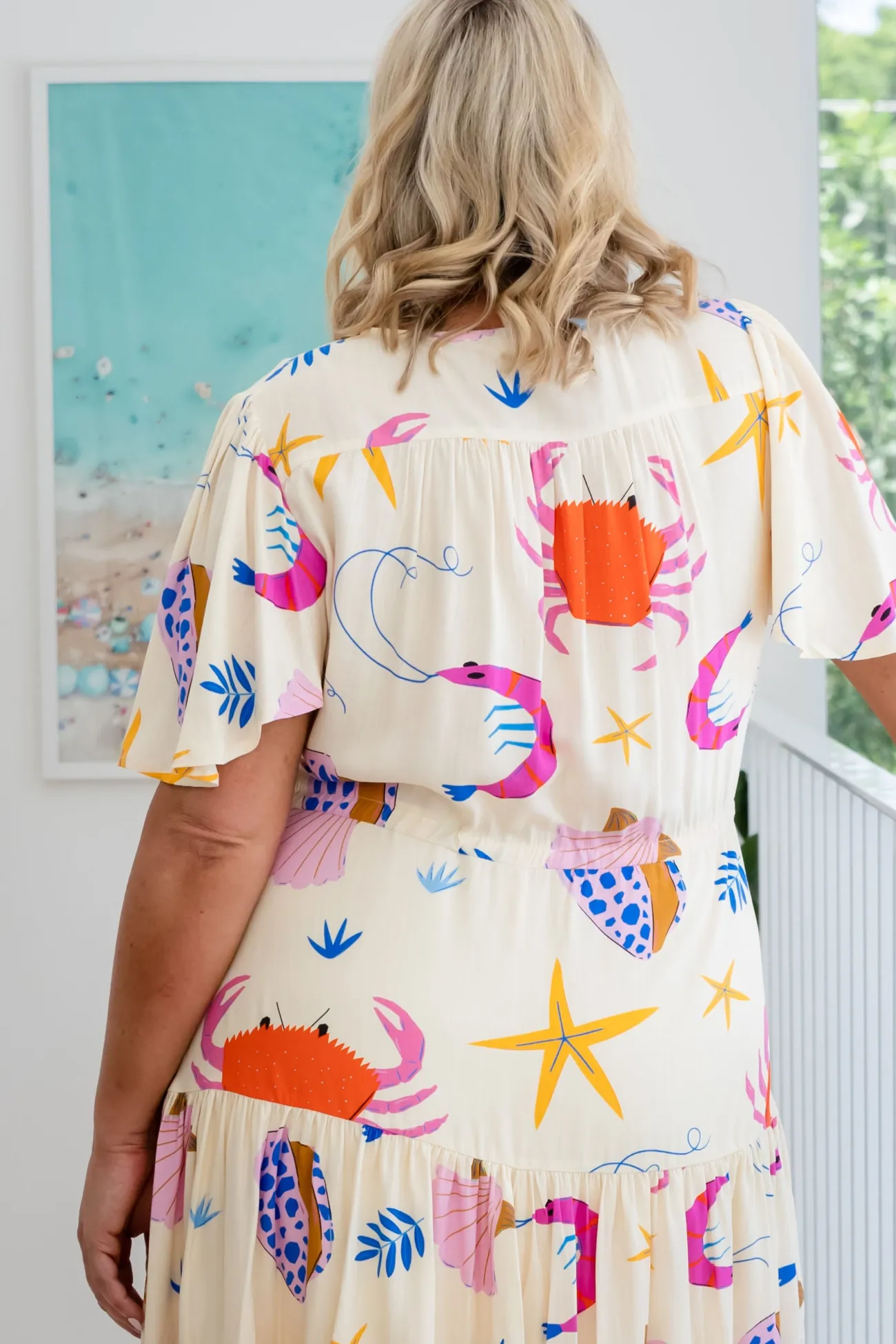 Proud Poppy Clothing Isla Bamboo Blend Dress in Crabby Patty CrabbyPatty Discount