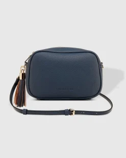 Proud Poppy Clothing Jacinta Eddie Crossbody Bag in Steel Blue by Louenhide SteelBluebyLouenhide Clearance