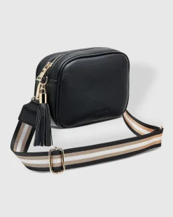 Proud Poppy Clothing Jacinta Metallic Crossbody Bag in Black by Louenhide New