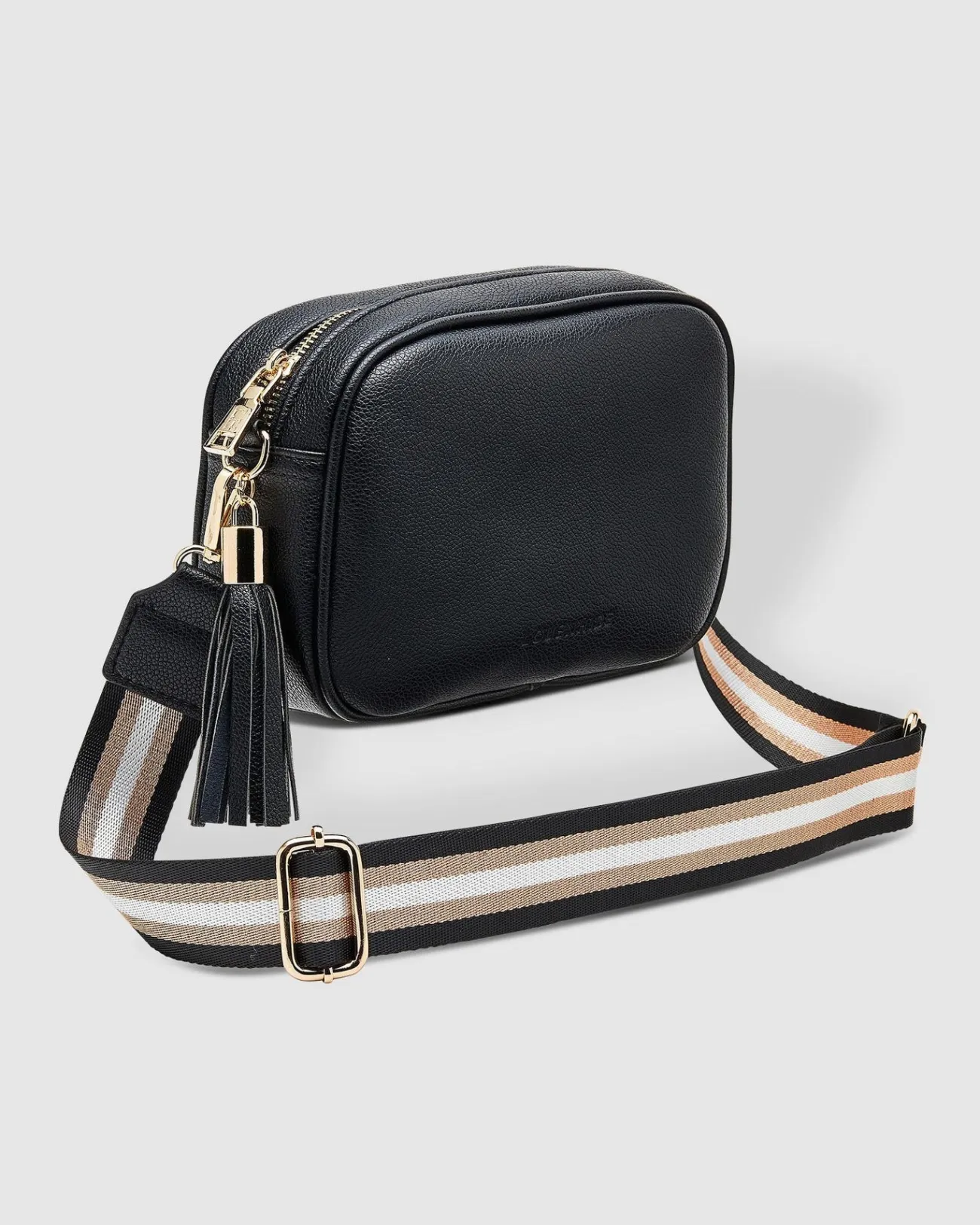 Proud Poppy Clothing Jacinta Metallic Crossbody Bag in Black by Louenhide New