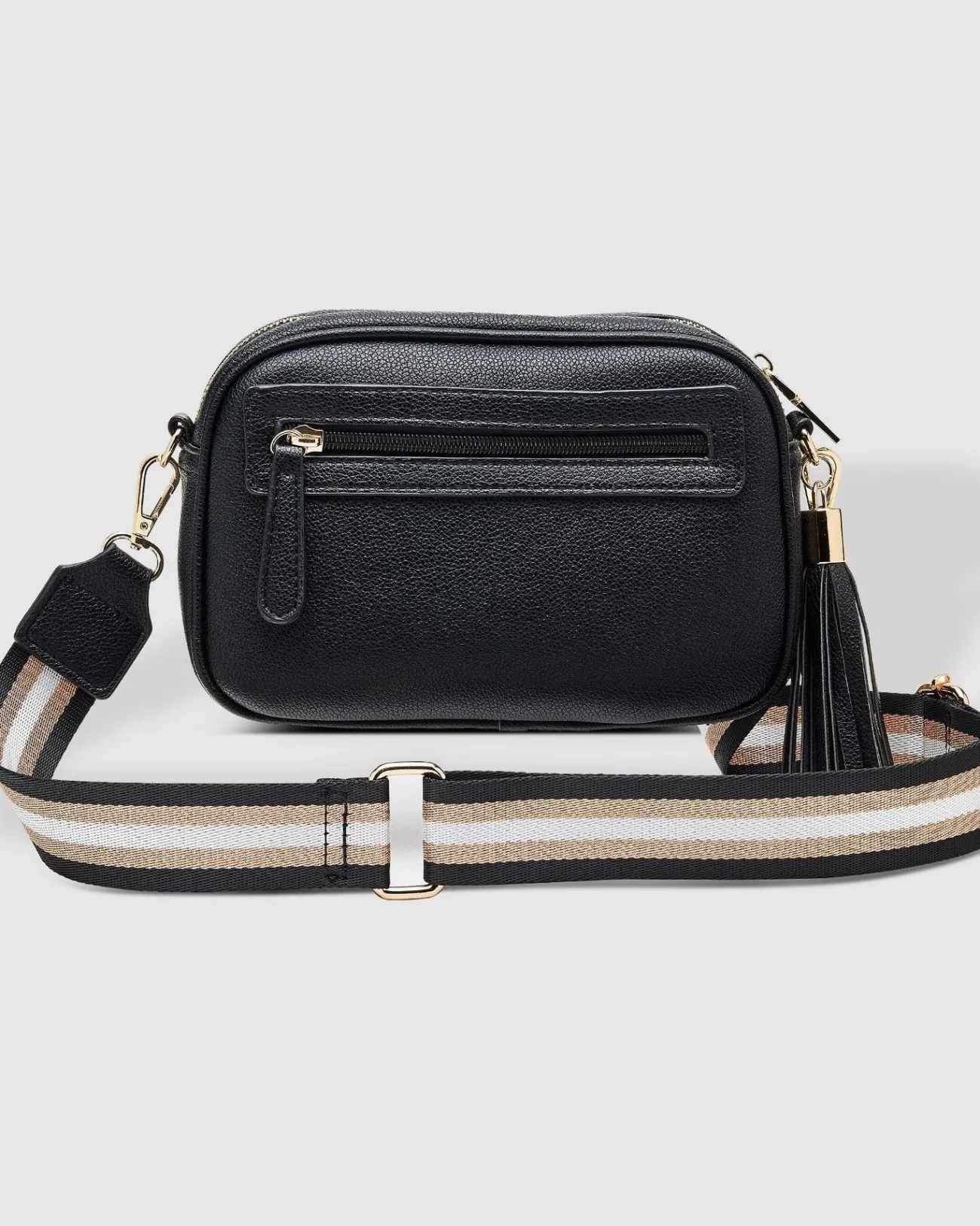 Proud Poppy Clothing Jacinta Metallic Crossbody Bag in Black by Louenhide New