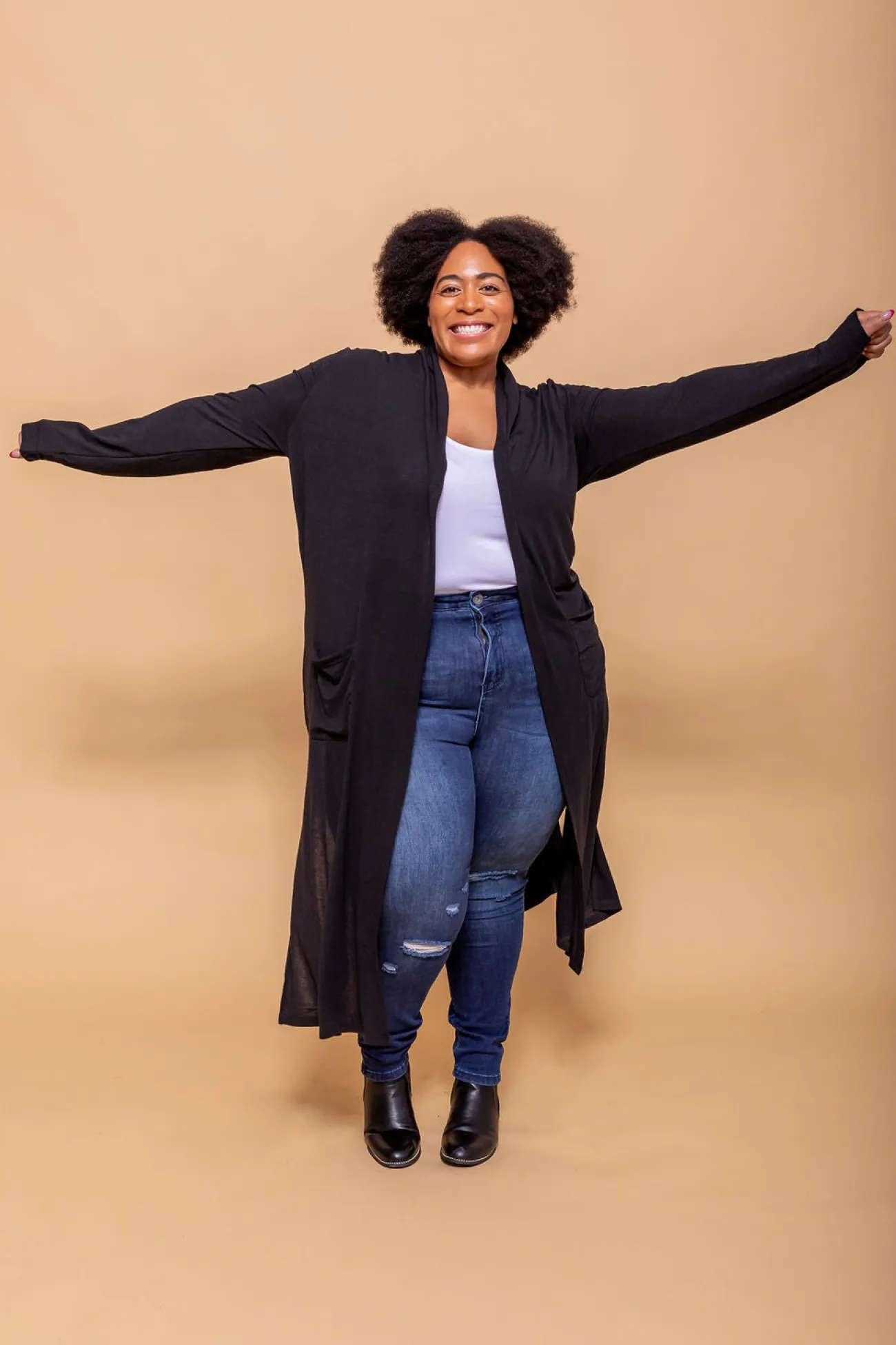 Proud Poppy Clothing Jane Cardigan in Black New