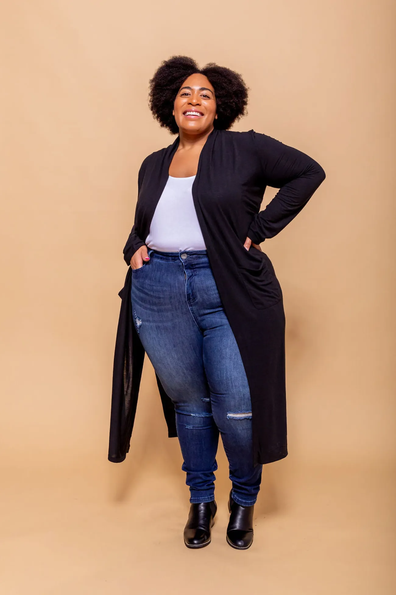 Proud Poppy Clothing Jane Cardigan in Black New