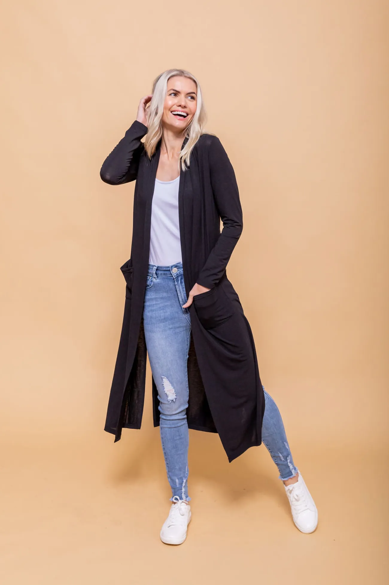 Proud Poppy Clothing Jane Cardigan in Black New