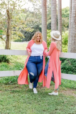 Proud Poppy Clothing Jane Cardigan in Coral New
