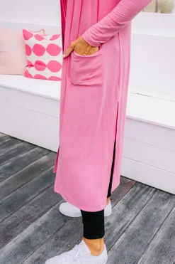 Proud Poppy Clothing Jane Cardigan in Dark Pink DarkPink Clearance